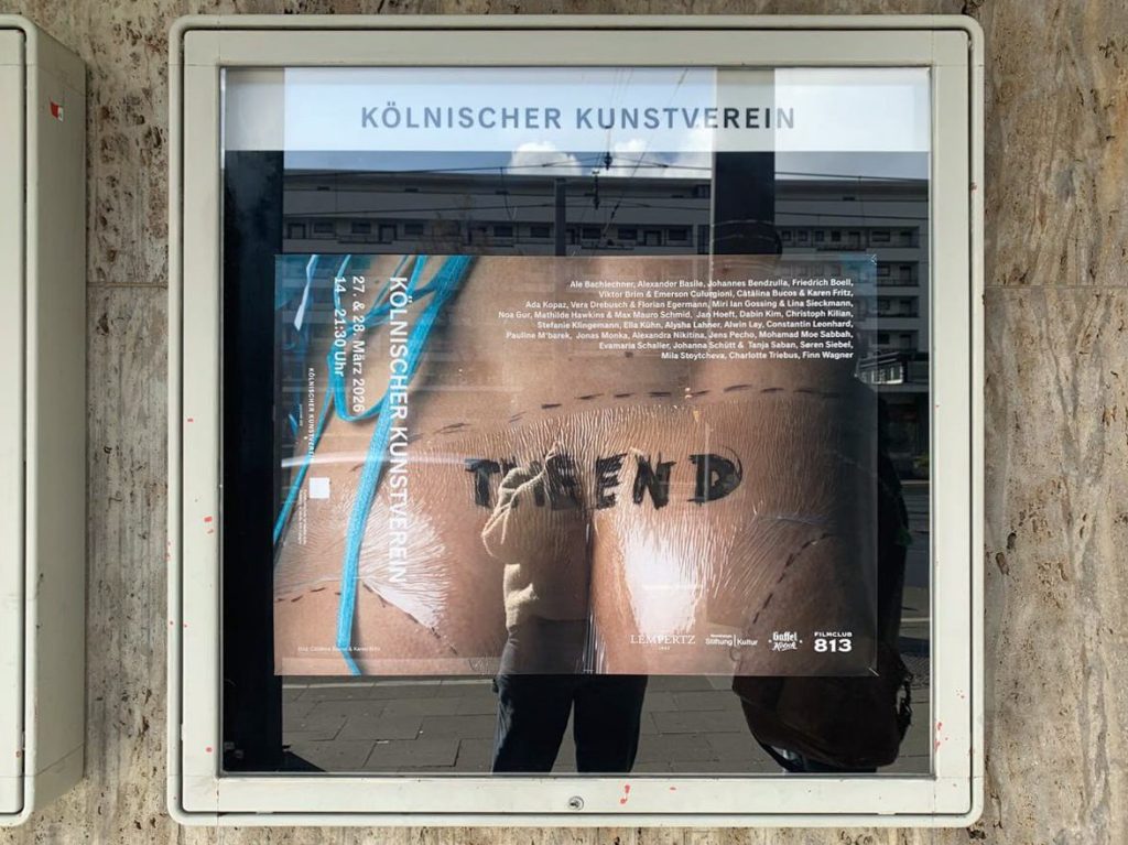 Catalina Bucos and Karen Fritz at THE E N D, Kölnischer Kunstverein
